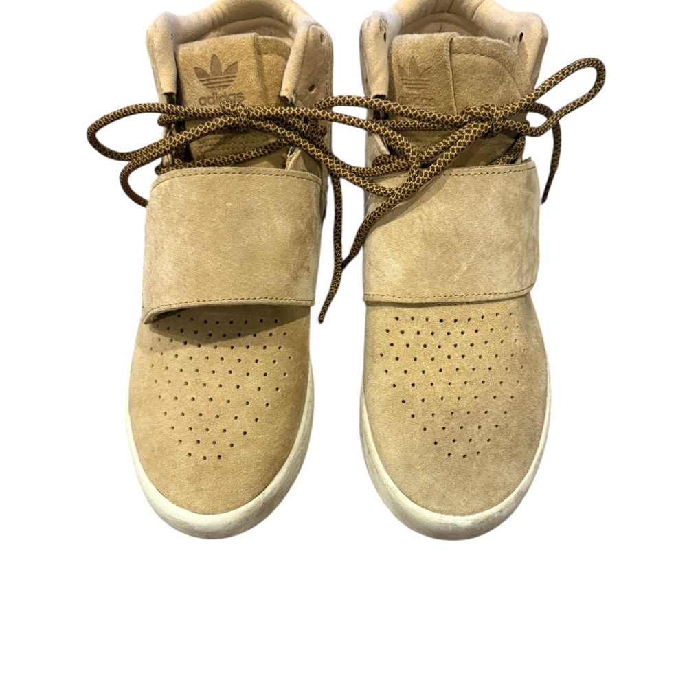 adidas Women’s Beige/Tan Suede High-Top Sneakers